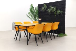 Hartman Sophie Studio Indian Orange/Bella 220x95 cm. - 7-delige tuinset