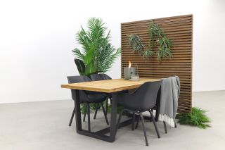 Sophie Element - Xerix/Murano teak - 180x90 cm. - tuinset 5-delig