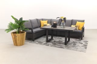 Darwin lounge dining set - antraciet