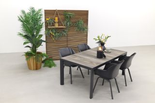 Hartman Sophie Xerix/Kings tuinset antraciet - 180x100 cm.