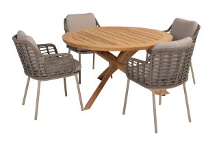 Taste Puglia/Prado ronde tuinset - Teak Ø130 cm.