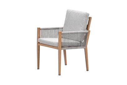 GI Sardinia dining fauteuil - Aluminium Teak look/Zand