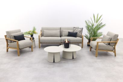 4 Seasons Lucas/Velora stoel-bank loungeset - 5-delig