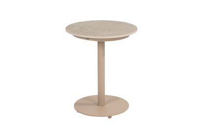 4 Seasons Outdoor Boaz koffietafel - latte/keramiek -  Ø45 cm. 