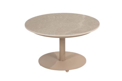 4 Seasons Outdoor Boaz koffietafel - latte/keramiek -  Ø60 cm. 