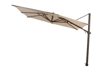 4 Seasons Zweefparasol Siesta premium 300x300 cm. - beach/dark woodlook