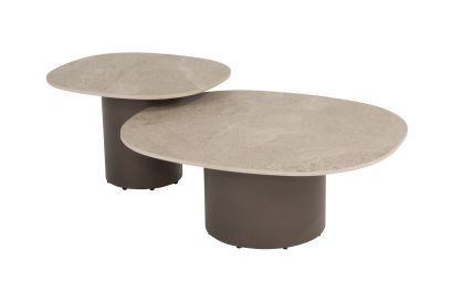 4 Seasons Sofie Salontafel set (2-delig) - zand/terre