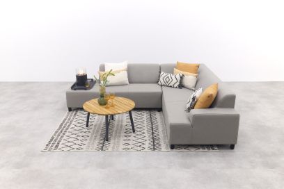 Malaga/Mindo - hoekbank loungeset chaise longue - taupe