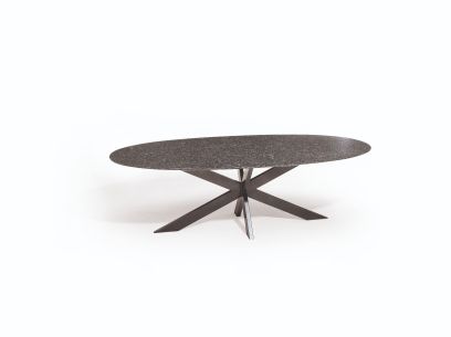 Berlijn granieten tafel - 240x120 - diamond black satinado